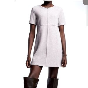 Zara NWT soft basic gray dress